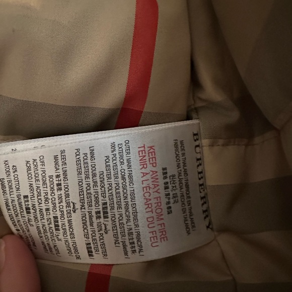 So cute Burberry boy or girl parka goose down coat jacket 18m/24m NWOT - Picture 6 of 6